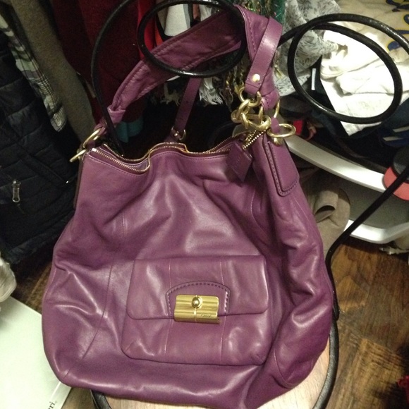Purple Coach Purse