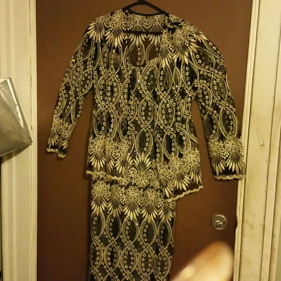 2 piece remove able  top evening gown - Picture 1 of 1