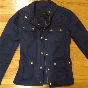 Jcrew navy downtown field jacket xxs
