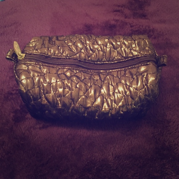 Goldish Brown Lancôme Cosmetic Bag