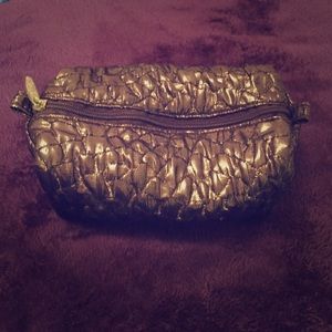 Goldish Brown Lancôme Cosmetic Bag