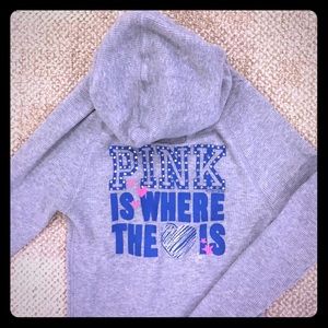 Victoria's Secret Hooded Thermal Bling Pullover