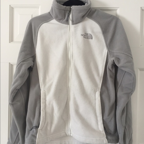 White North Face fleece zip up