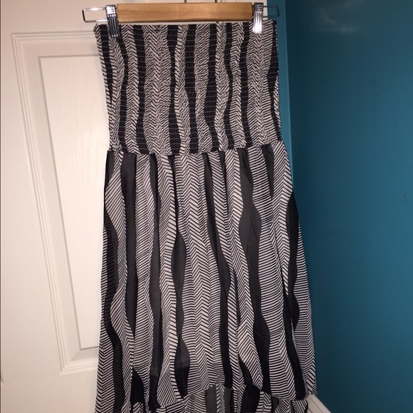 Francesca's strapless high-low dress