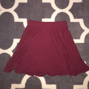 Maroon skirt