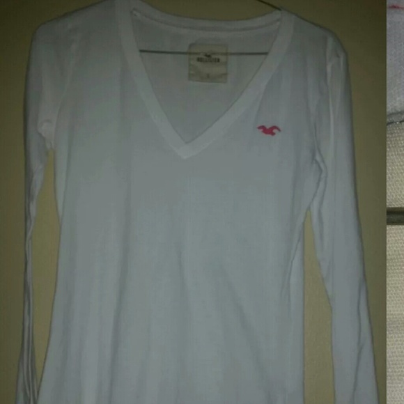 Hollister long sleeve v neck tee shirt