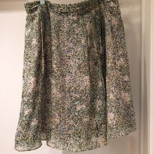 J crew silk skirt