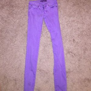 Purple jeans