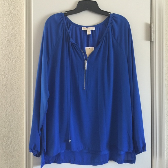 Michael Kors Tops - Micharl Kors Blue Blouse