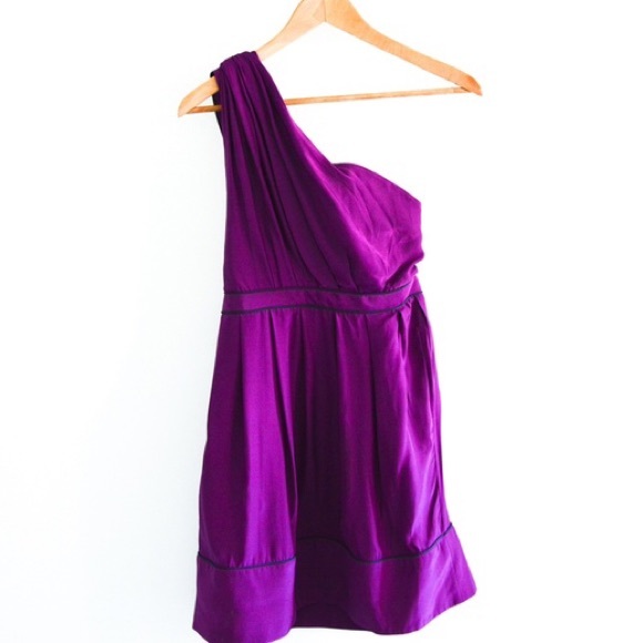 Thread Social Silk Charmeuse One Shoulder Dress