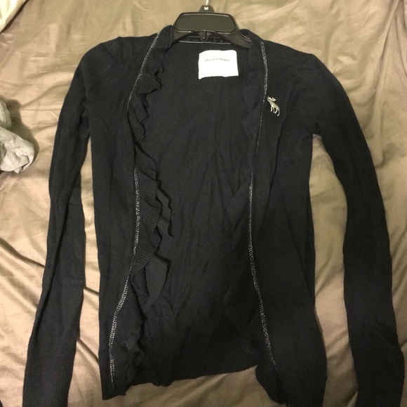 black cardigan