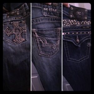 2 Miss me Jeans & 1 Big Star Jean