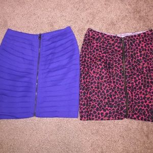 Silence+noise bandaged skirts with zipper