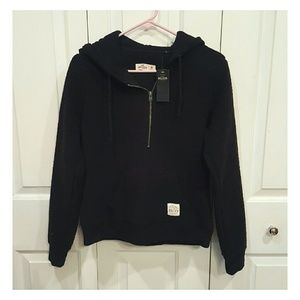 Brand New Hollister Sherpa 1/4 Zip Up Hoodie