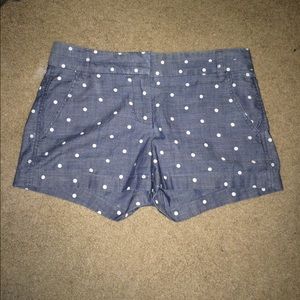 Jcrew poka dot shorts.