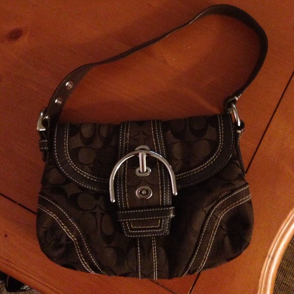 Brown coach purse