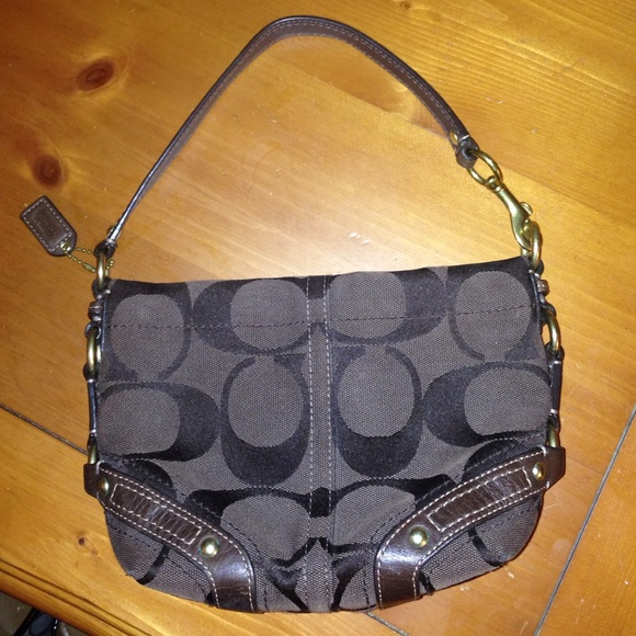 Brown coach purse