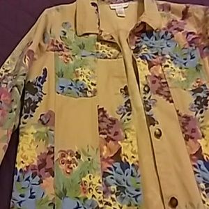 Floral  Jean Jacket