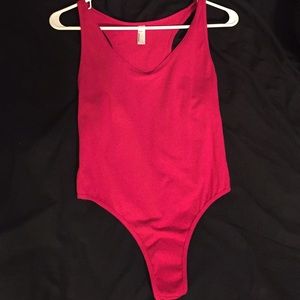 American Apparel NEW Pink Spandex Jersey Bodysuit