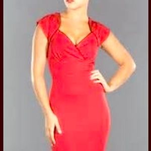 Stop Staring, red Lula dress size M.
