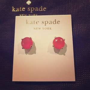 NWT Kate Spade Pink Gumdrop Earrings