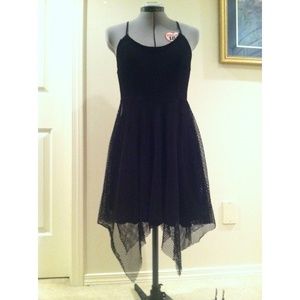 😈Sexy punk mesh Dress+Adjustable Cross Straps