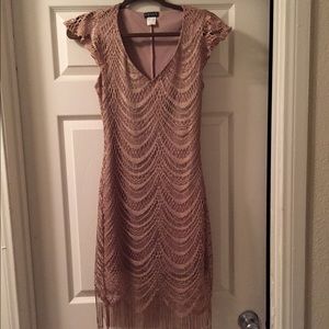 Venus Dresses - Metallic Crochet Dress Venus Dresses - Metallic Crochet Dress