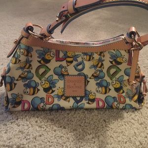 Bumble bee themed Dooney and Bourke purse. REAL