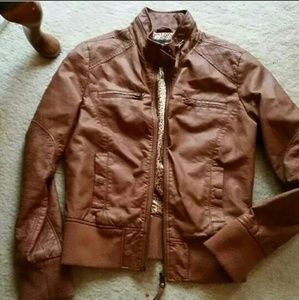 Cognac Leather Jacket