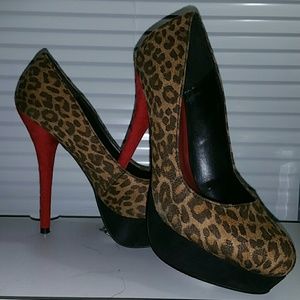 Cheetah print heels