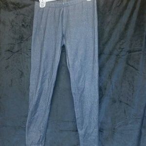 Dark wash jean leggings