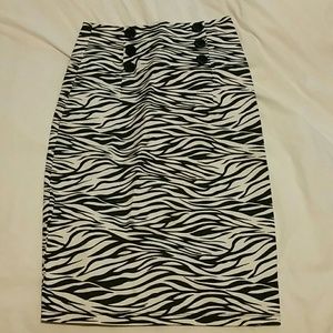 Zebra print Pencil shirt