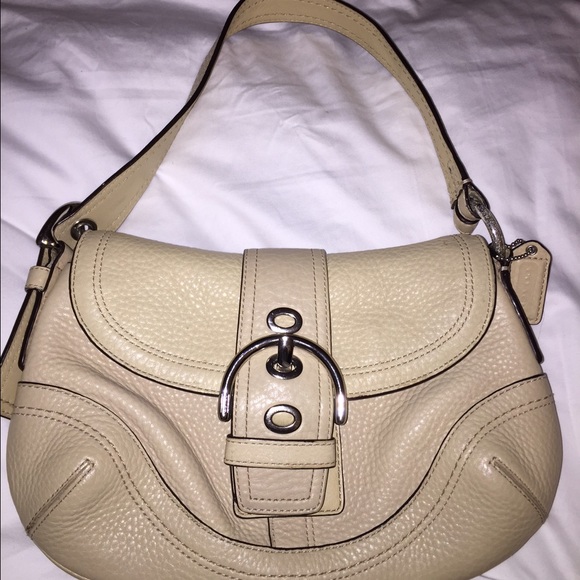 Tan coach bag