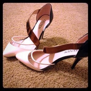 Cream, Gold, Black heels