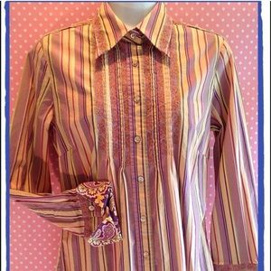 Robert Graham button down shirt. Pink/Purple