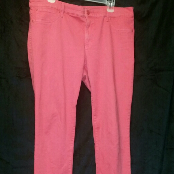 Coral jeans