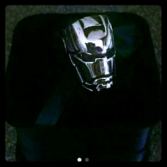 Unisex stainless steel iron man ring