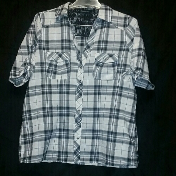 Plaid button up