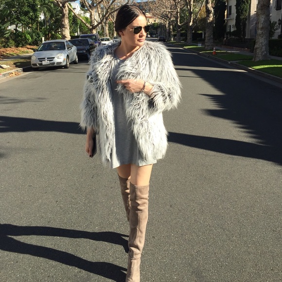 yana k vegan faux fur jacket - Picture 1 of 1