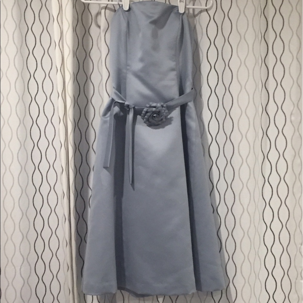 BCBG Light Blue Tea Length Dress