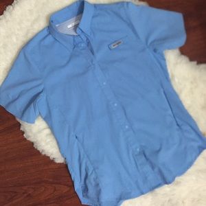 Aqua blue Columbia shirt