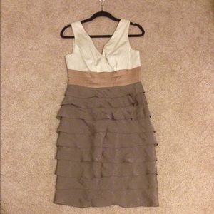 Adrianna Papell tiered cocktail dress