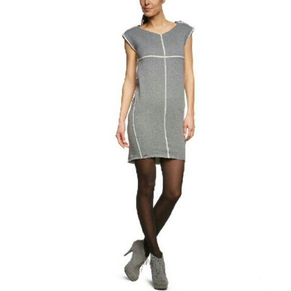 LACOSTE NWT SWEATSHIRT DRESS Sleeveless Gray