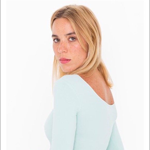 American Apparel Long Sleeved Crop Top