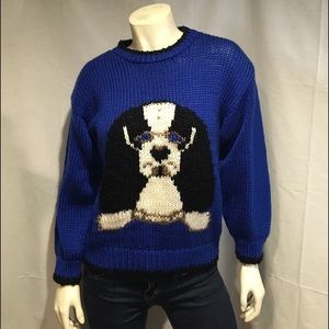Ohh so cute Vintage 80s puppy sweater