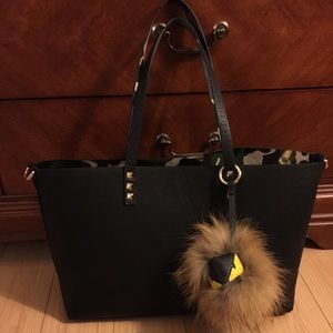 Inzi vegan leather tote & dress bundle