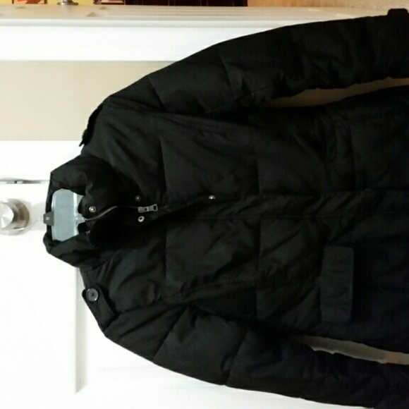 Banana republic black quilted jacket