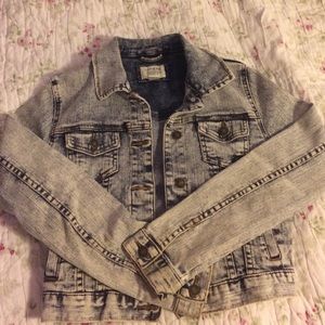 acid wash forever 21 denim jacket