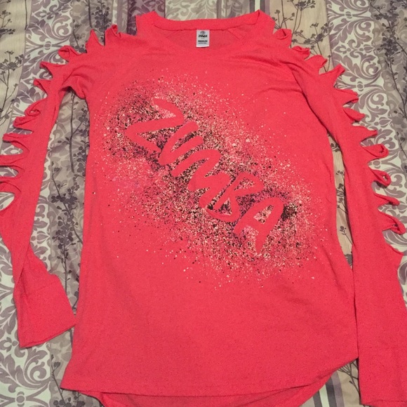 Long-sleeve cut out Zumba shirt