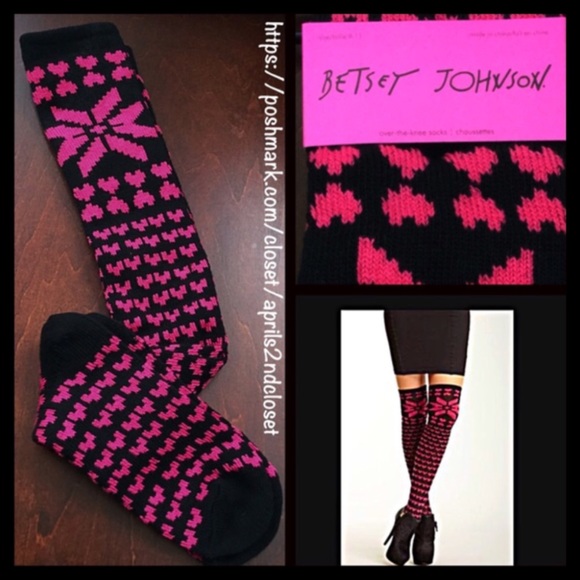 Betsey Johnson Accessories - BETSEY JOHNSON Tall Over The Knee Boot Socks